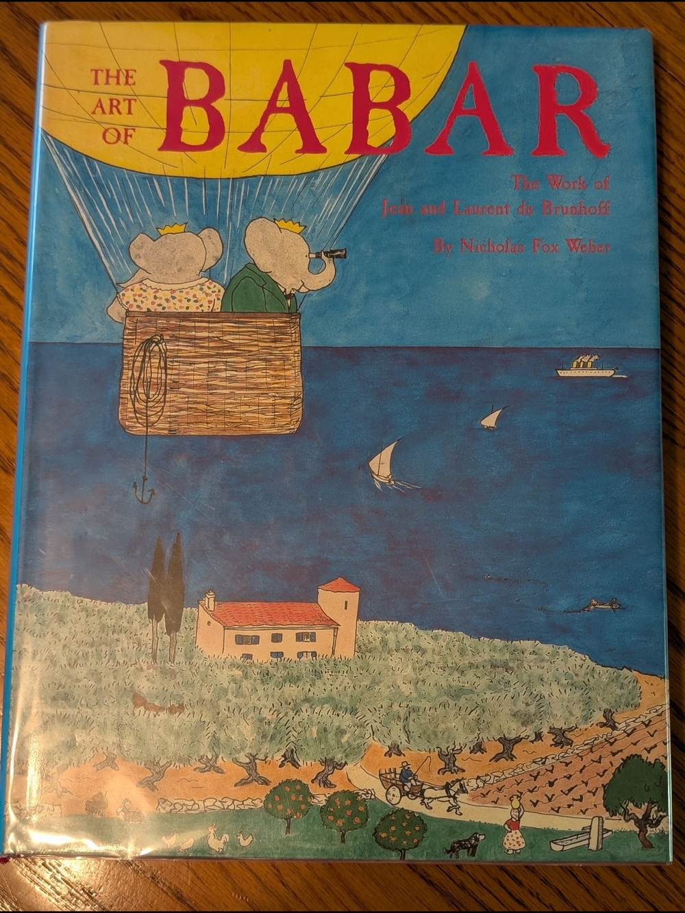 Abrams Books Babar Blue Yellow Red Illustrated Cover